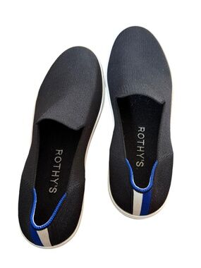 Rothy's Black Solid The Original Slip On Sneaker Size 11 Washable Comfort